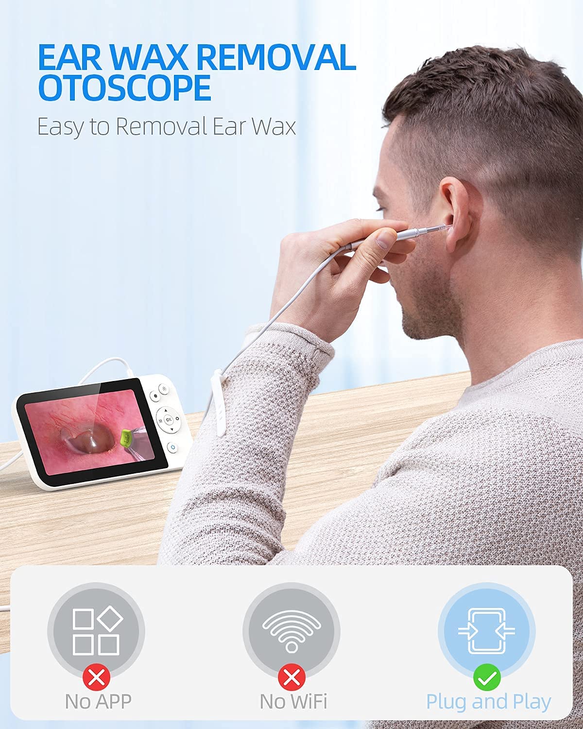 Digital Otoscope With 5 Inch Screen